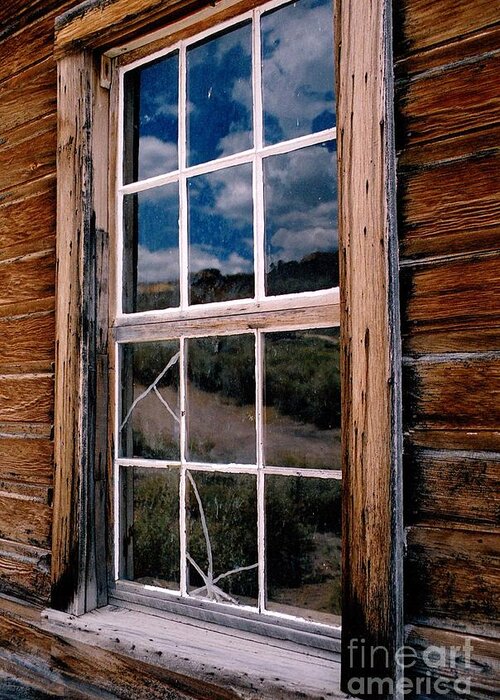 Bodie Greeting Card featuring the photograph Bodie Windows by Terri Brewster