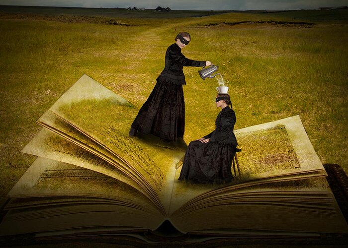 Book Greeting Card featuring the photograph Book Of Mystery by Christine Von Diepenbroek