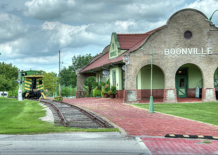 Missouri Greeting Card featuring the photograph Booneville Depot by Steve Stuller