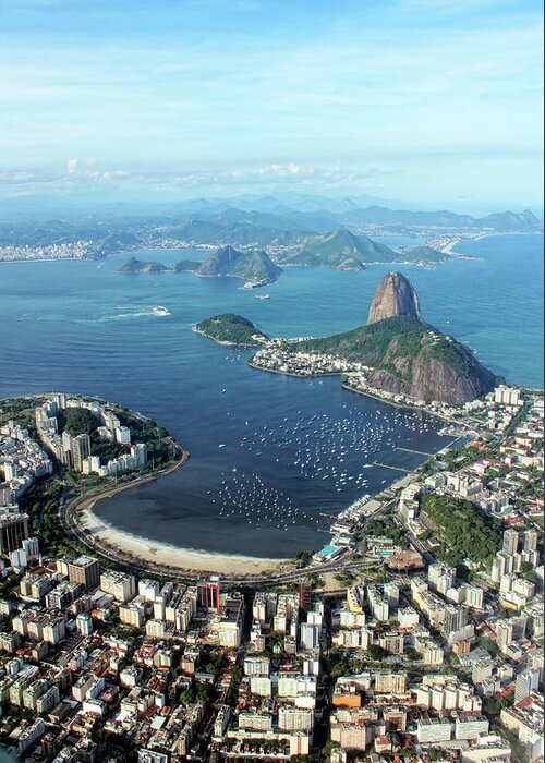 Botafogo Greeting Card featuring the photograph Botafogo Bay And Sugar Loaf by Antonello