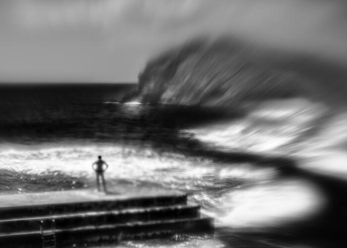 Azores Greeting Card featuring the photograph Breaking The Waves by Paulo Abrantes