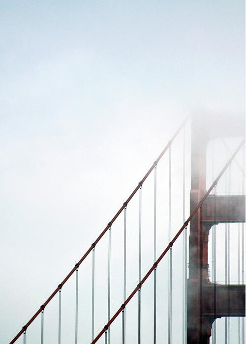 Scenics Greeting Card featuring the photograph Bridge In Fog by By Ken Ilio