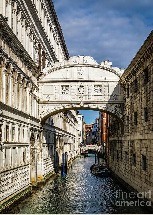 Bridge Greeting Card featuring the photograph Bridge of Sighs, Venezia, Italy by Lyl Dil Creations