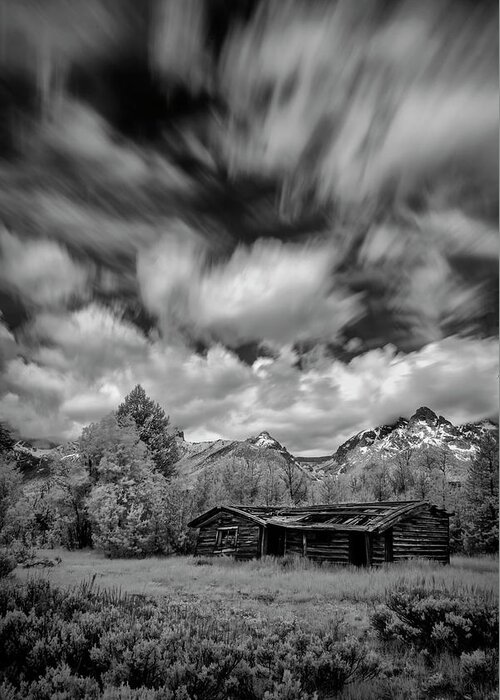 Tetons Greeting Card featuring the photograph Broken House in the Tetons by Jon Glaser