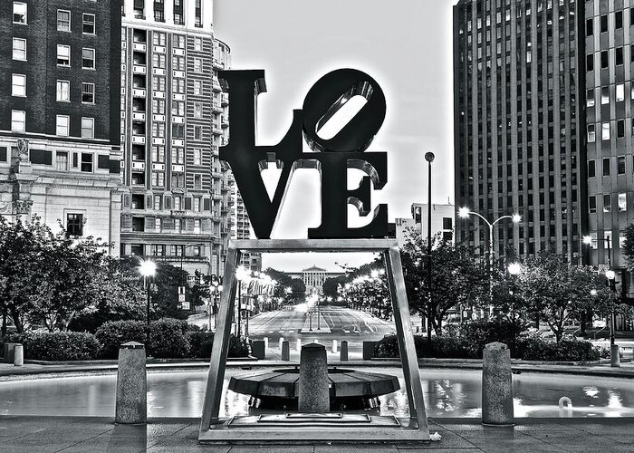 Philadelphia Greeting Card featuring the photograph Brotherly Love by Frozen in Time Fine Art Photography