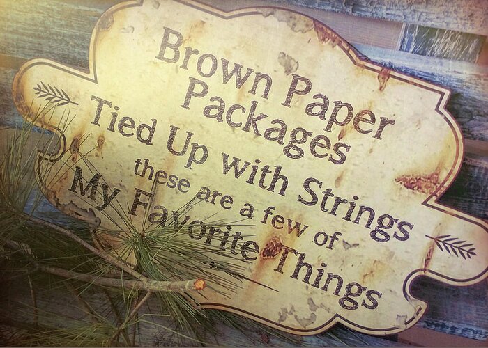 Art Greeting Card featuring the photograph Brown Paper by Jamart Photography