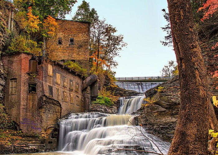 Waterfalls Greeting Card featuring the photograph Business Mans Lunch Falls by Rod Best