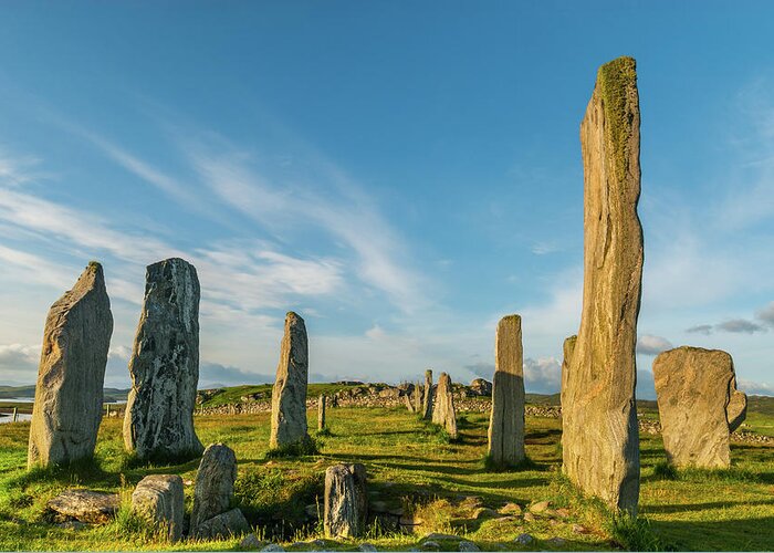 Callanish Greeting Card featuring the photograph Callanish Stone Circle, Isle of Lewis by David Ross