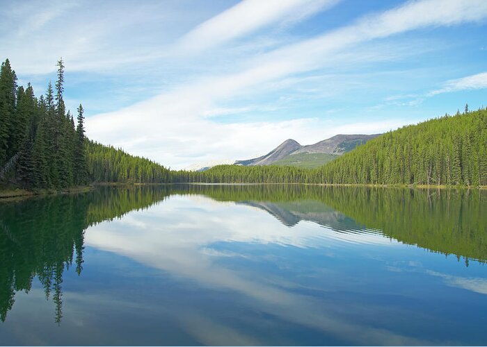 Tranquility Greeting Card featuring the photograph Canada, Alberta, Jasper National Park by Liz Whitaker