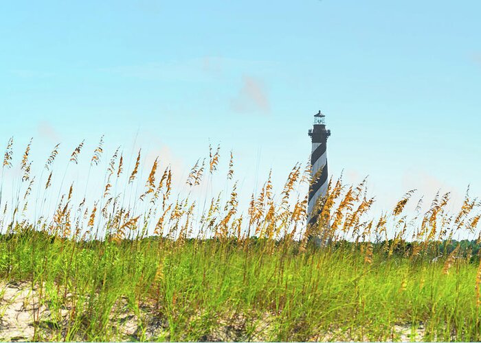 Estock Greeting Card featuring the digital art Cape Hatteras Light, Outer Banks, Nc by Laura Zeid
