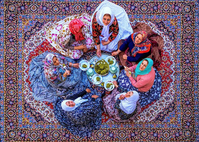Documentary Greeting Card featuring the photograph Carpet by Seyed Shahabeddin Montazeri