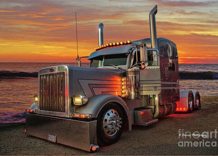 Big Rigs Greeting Card featuring the photograph Catr9577a-19 by Randy Harris