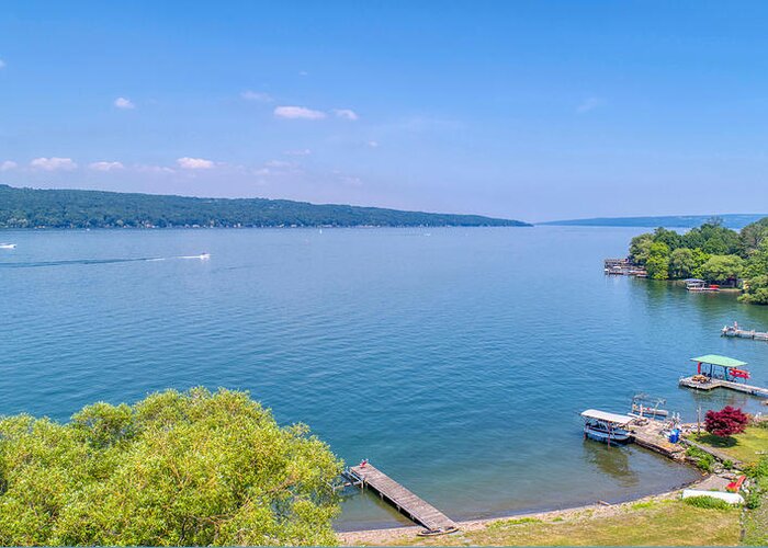 Finger Lakes Greeting Card featuring the photograph Cayuga Lake by Anthony Giammarino