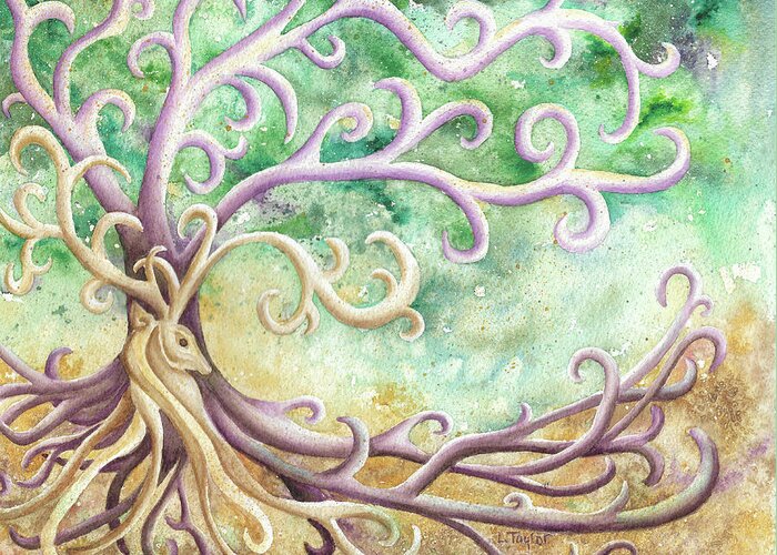 Celtic Greeting Card featuring the painting Celtic Culture by Lori Taylor