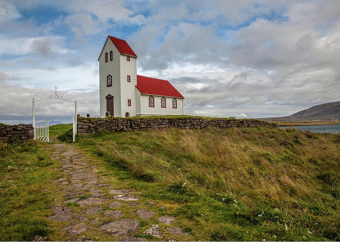 Church Greeting Card featuring the photograph Chapel of Iceland by David Letts