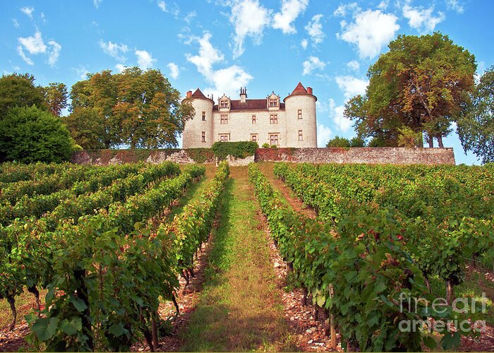 Castle Greeting Card featuring the photograph Chateau Lagrezette - France by Silva Wischeropp