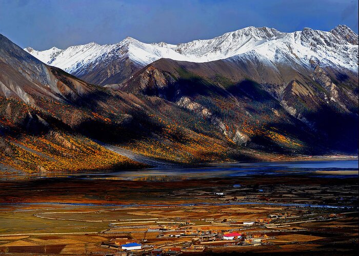 Scenics Greeting Card featuring the photograph China, Tibet, However by 100