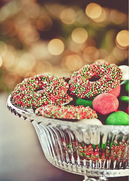 Celebration Greeting Card featuring the photograph Christmas Chocolates And Sweets by Elly Schuurman