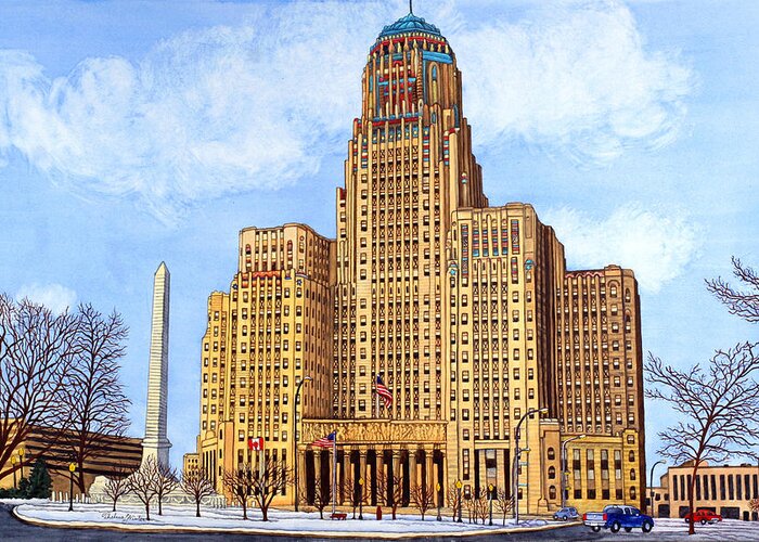 City Hall, Buffalo, Ny Card Sale Thelma Winter