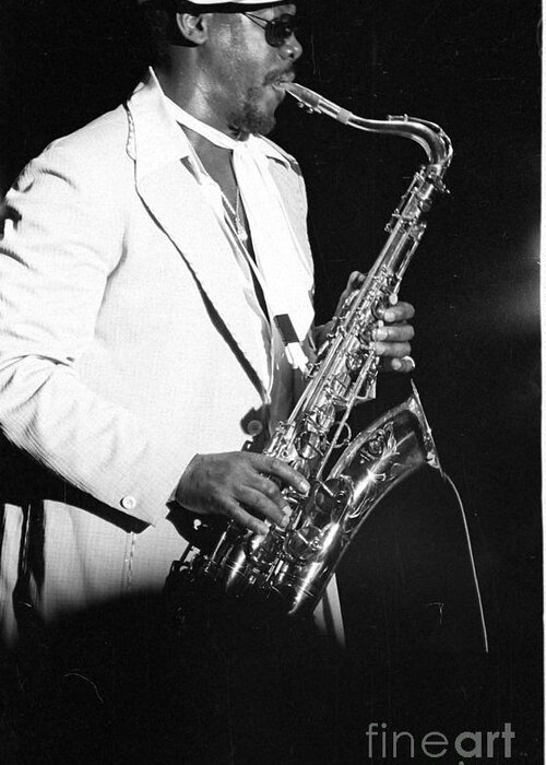 Clarence Clemons Greeting Card featuring the photograph Clarence Clemons by Marc Bittan