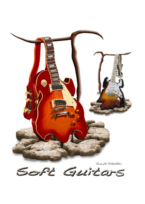 T-shirt Greeting Card featuring the photograph Classic Soft Guitars by Mike McGlothlen