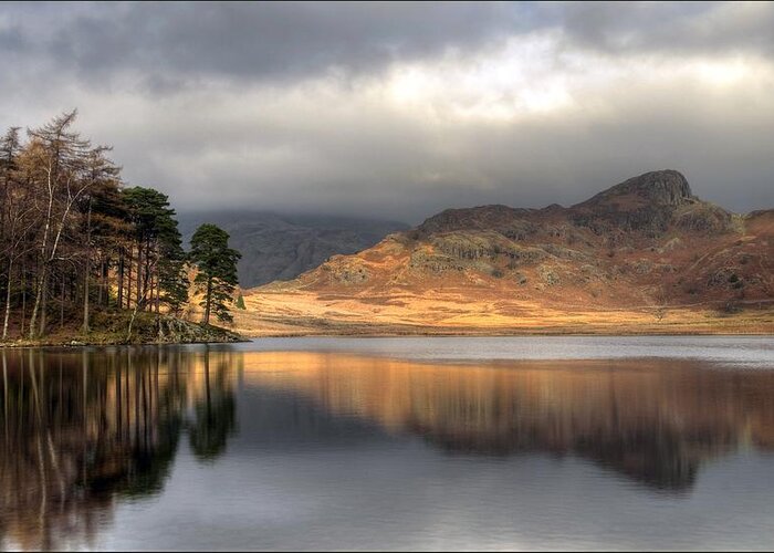 Tranquility Greeting Card featuring the photograph Clearing Weather At Blea Tarn by Terry Roberts Photography