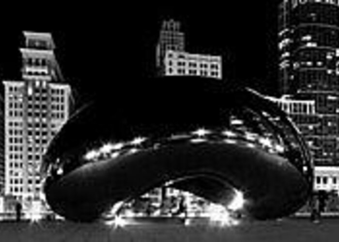  Greeting Card featuring the photograph Cloudgate by Sue Conwell
