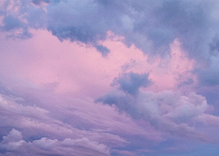Pink Greeting Card featuring the photograph Cloudscape by Kathleen Gauthier