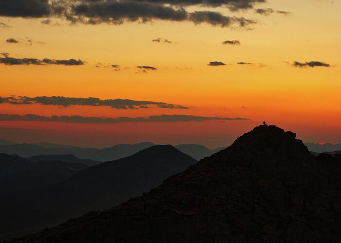 Mt. Evans Greeting Card featuring the photograph Evening at Mount Evans by Kevin Schwalbe