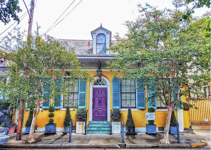 New Orleans Greeting Card featuring the photograph Colorful NOLA by Portia Olaughlin