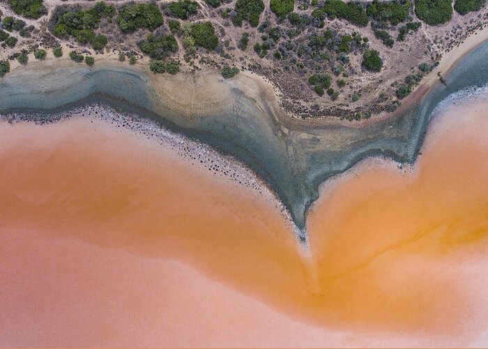 Aerial Greeting Card featuring the photograph Colostrai by Fabrizio Moglia