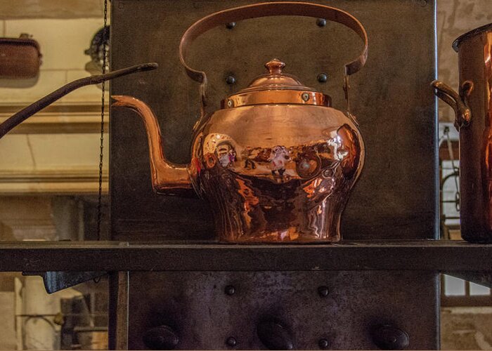 Copper Kettle Greeting Card featuring the photograph Copper Kettle by Marcy Wielfaert