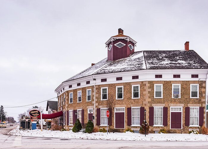 Architecture Greeting Card featuring the photograph Corner Tavern - Bouckville, NY by Sandra Foyt