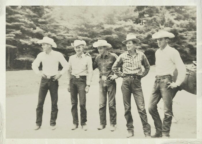 Adventures Greeting Card featuring the photograph Cowboy Tribe by Dressage Design