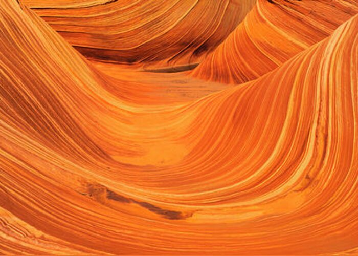 Mineral Greeting Card featuring the photograph Coyote Buttes Sandstone Stripes by Joseph Sohm; Visions Of America