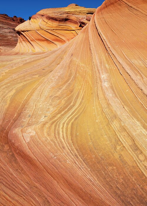 Scenics Greeting Card featuring the photograph Coyote Buttes With Swirling Shapes by Lucynakoch