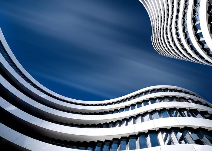 Architecture Greeting Card featuring the photograph Curved Architecture by Rolf Endermann