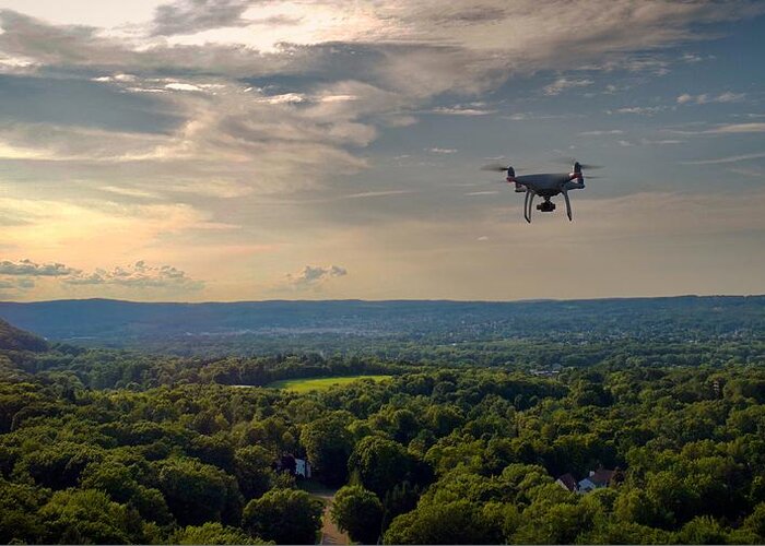 Drone Greeting Card featuring the photograph D R O N E by Anthony Giammarino