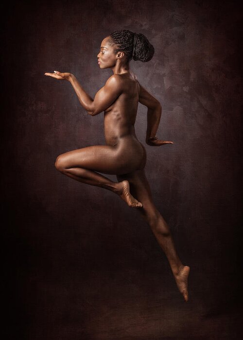 Fine Art Nude Greeting Card featuring the photograph Dancing Queen by Ross Oscar