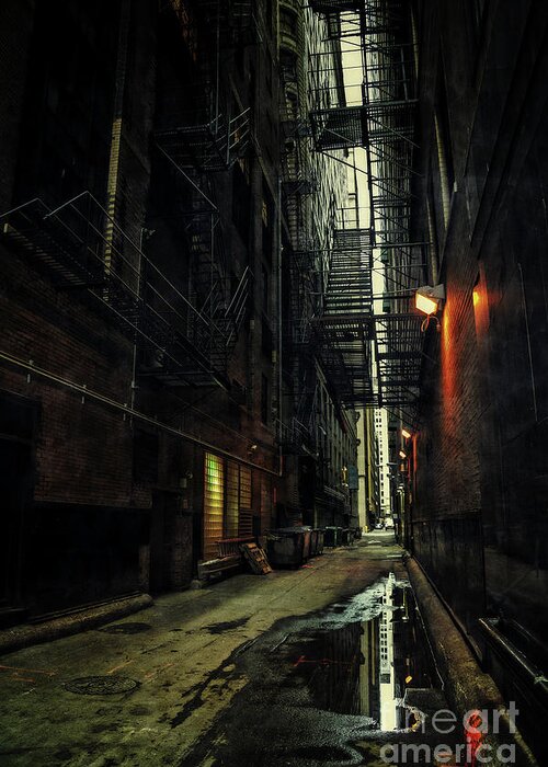 Alley Greeting Card featuring the photograph Whispering City by Bruno Passigatti