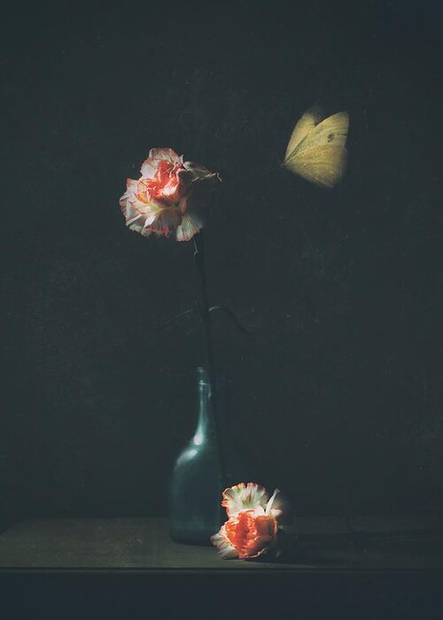 Still Life Greeting Card featuring the photograph Dark Mood by Delphine Devos