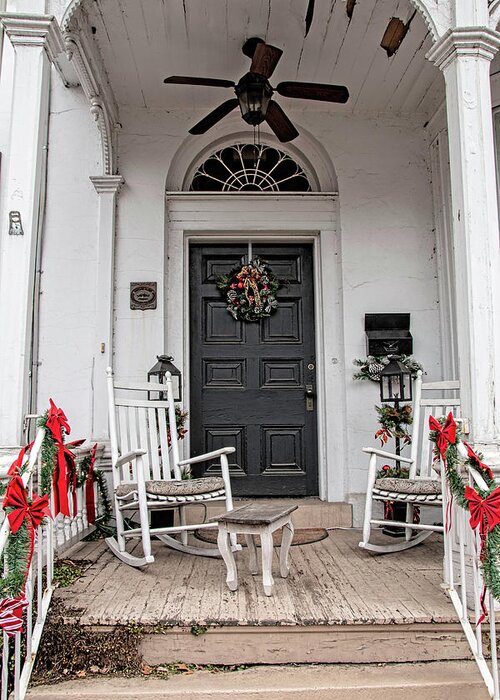 New Hope Greeting Card featuring the photograph Deck The Porch by Kristia Adams