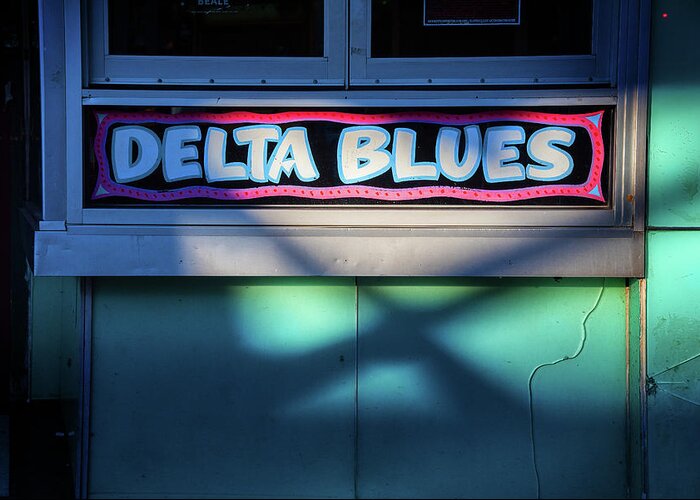 Sign Greeting Card featuring the photograph Delta Blues by Bud Simpson