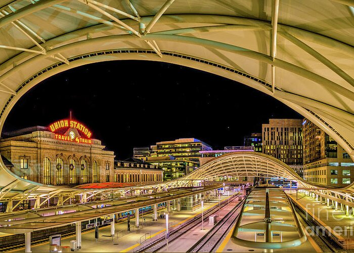 Denver Greeting Card featuring the photograph Denver Union Station by Melissa Lipton