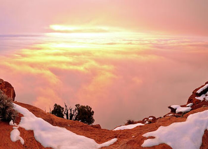 Desert Greeting Card featuring the photograph Desert Winter by Chad Dutson