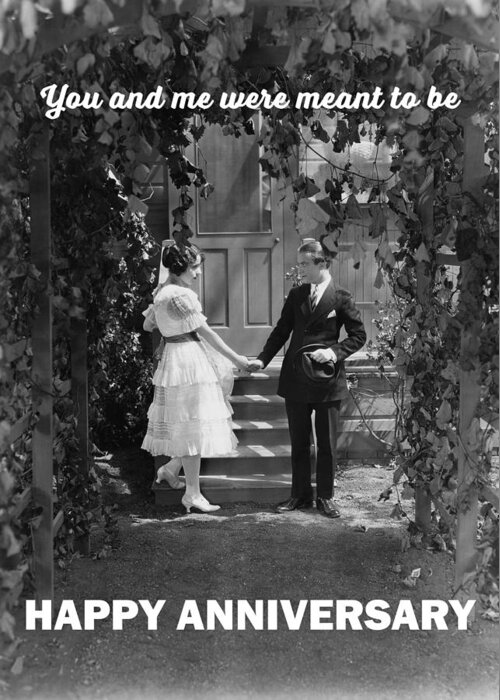 Black And White Greeting Card featuring the photograph Destiny Sent A Memo by Communique Cards