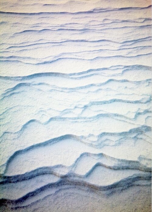 Dawn Greeting Card featuring the photograph Detail Of Ripple Pattern In The Snow At by Design Pics / Michael Interisano