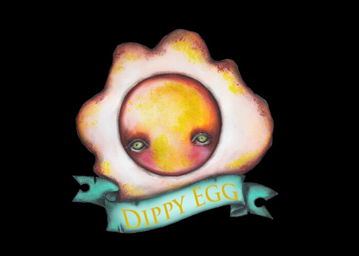 Breakfast Greeting Card featuring the painting Dippy Egg by Abril Andrade