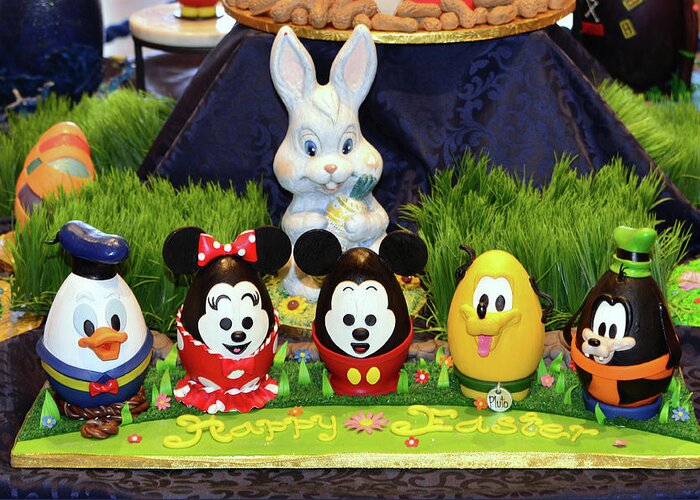 Easter Eggs Greeting Card featuring the photograph Disney character Easter eggs by David Lee Thompson