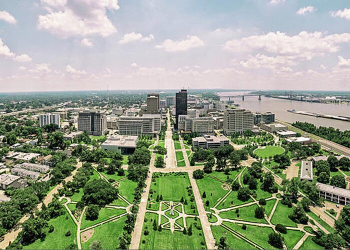 State Capital Greeting Card featuring the photograph Downtown Baton Rouge by Scott Pellegrin